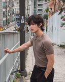 Wave Pig Half Zip Short Sleeve T-shirt