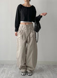 Stopper Cotton Balloon Wide Pants