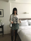 Koga See-Through Printed Boat Neck Knitwear T-Shirt