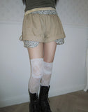Awning Flower Roll-up Shorts