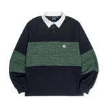 SWEAT KNIT MIX RUGBY SHIRTS