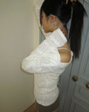 Nure Lace Off-Shoulder T-Shirt