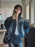 Brion crop cut denim jacket