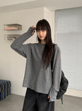 [unisex] Chuter Henley Neck Warmer Waffle Tee