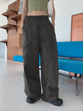 Ond Pigment Pocket Banding Long Wide Cargo Pants