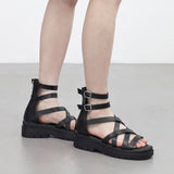 Serendy Buckle Platform Sandals