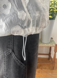Langes Flower See-Through Summer Hood Zip Up