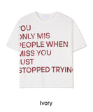 Pad Lettering Crop Short Sleeve Tee