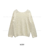 Bayes Boat Neck Boucle Knit