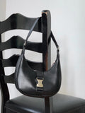 Puma Buckle Leather Mini Hobo Shoulder Bag