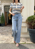 Daron Back Pocket Wide Denim Pants