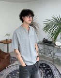 Meso Pocket Henley Neck T-Shirt