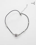 Mipa Vintage Flower Pendant Rope Necklace
