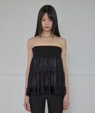 Layered Dot Ruffle Skirt