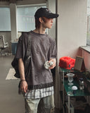 Triple Damage Layered Short Sleeve T-shirt