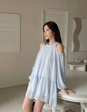 Keron Chiffon Off Shoulder Mini One Piece