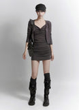 Twist One Piece Cardigan Set