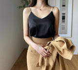 Brussel Satin Sleeveless Blouse