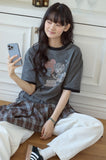 Sweet Kitty Pigment Ringer Tee