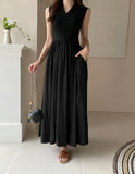 Cezanne flare banding sleeveless one piece