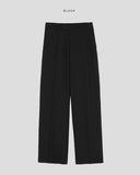Enti brushed semi-wide slacks