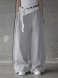 Mepho Pintuck Nylon Rivet Pants