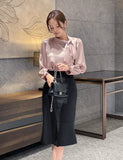 Arnel Unbalanced Slit Mermaid Skirt