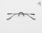 Dicking Round Rimless Metal Glasses
