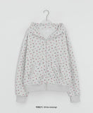 Nobui Flower Hood Zip-up