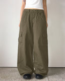 Partick Cotton Wide Long Cargo Pants