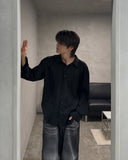 Crow Black Washed Denim Jeans