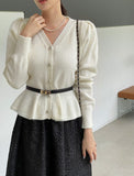 Sophia Flare Pearl Knit Cardigan
