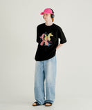 Double Block Denim Pants