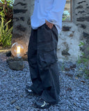 Nideion Pintuck Diagonal Cargo Pants