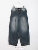 [unisex] Funmi washed cut balloon denim pants