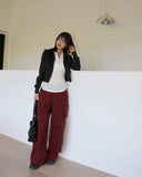 [MADE] Haub Back Curve Cargo Pocket Wide Cotton Pants