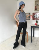 STRIPE BOOTCUT DENIM