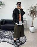 Kainen Pintuck Three-Quarter Bermuda Pants