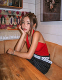 Cheek Shirring Glam Halter Sleeveless