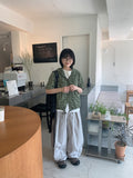 Saka cut banding string balloon cargo pants