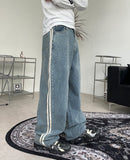 Dayran track denim pants