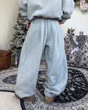 Sien Brushed Pintuck Balloon Pants