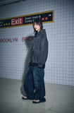 [2-WAY] Sleeve Star Pigment Hood Zip-Up