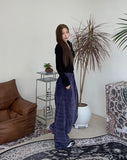Kenny Velour Pintuck Banding Pants