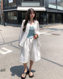 Kibble Ribbon Shirred Sleeveless Top