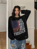 Frame Vintage Print Long Sleeve T-Shirt