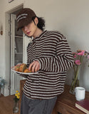 Izuna stripe crop cardigan