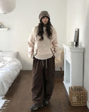 Hamong Diagonal Zipper High-Neck Fleece Hood