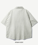 Stripe Cool Loose Fit Short Sleeve Shirt