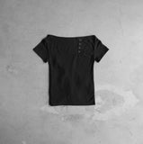 Tie Knot Boat Neck Tee